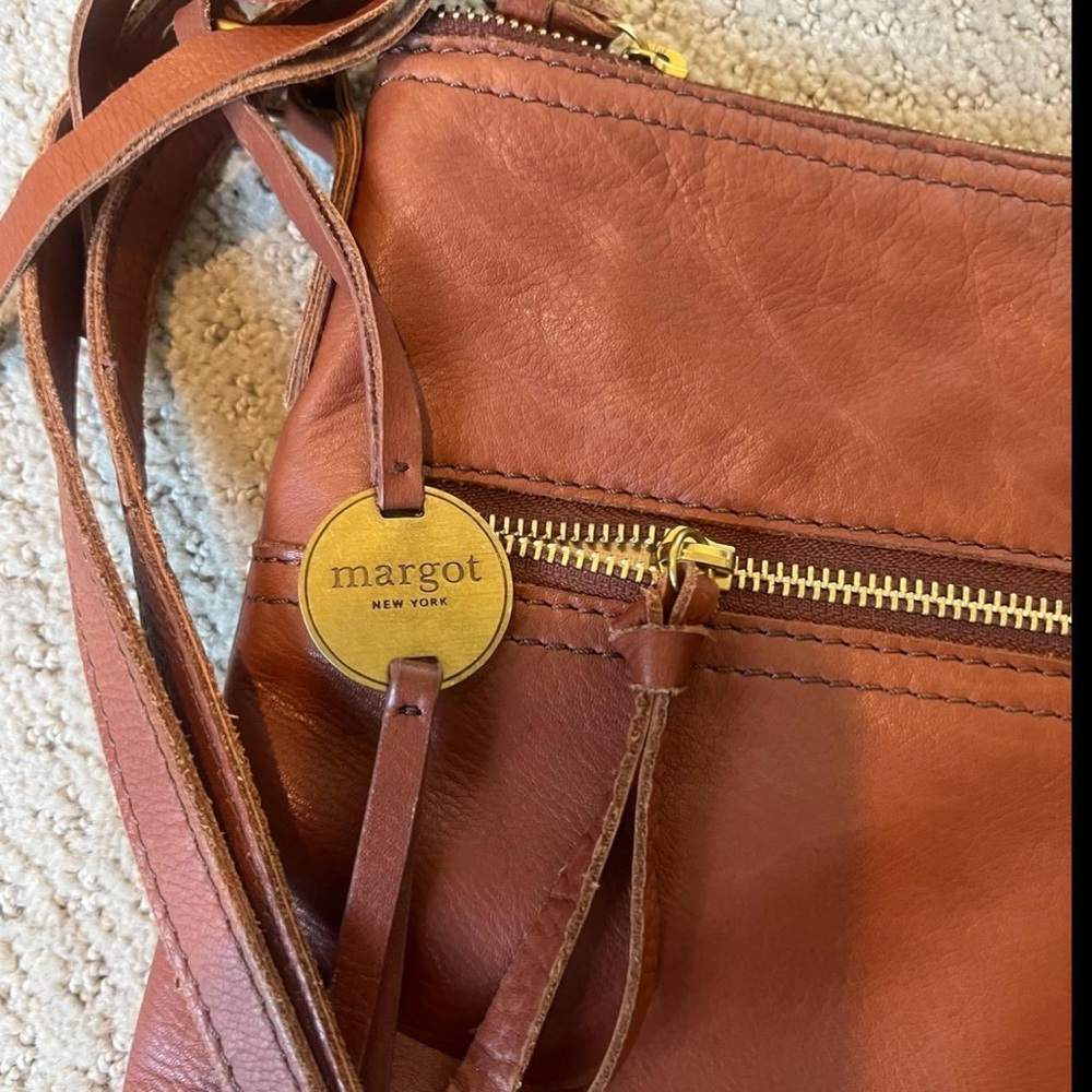Tan Leather Crossbody Bag - Picture 2 of 5